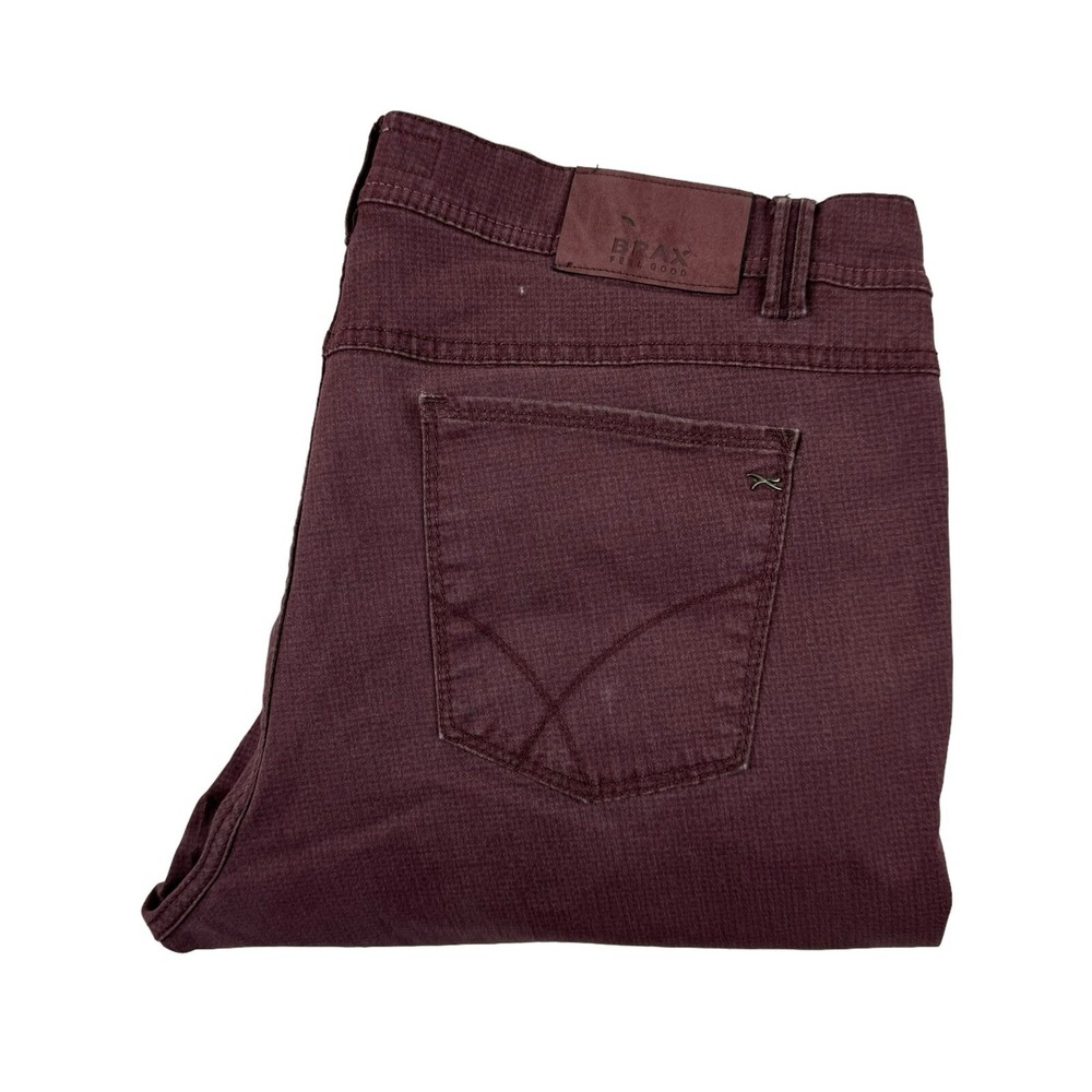 Brax Seaqual Initiative Cooper Fancy Red Mens 5 Pocket Pants 38x28